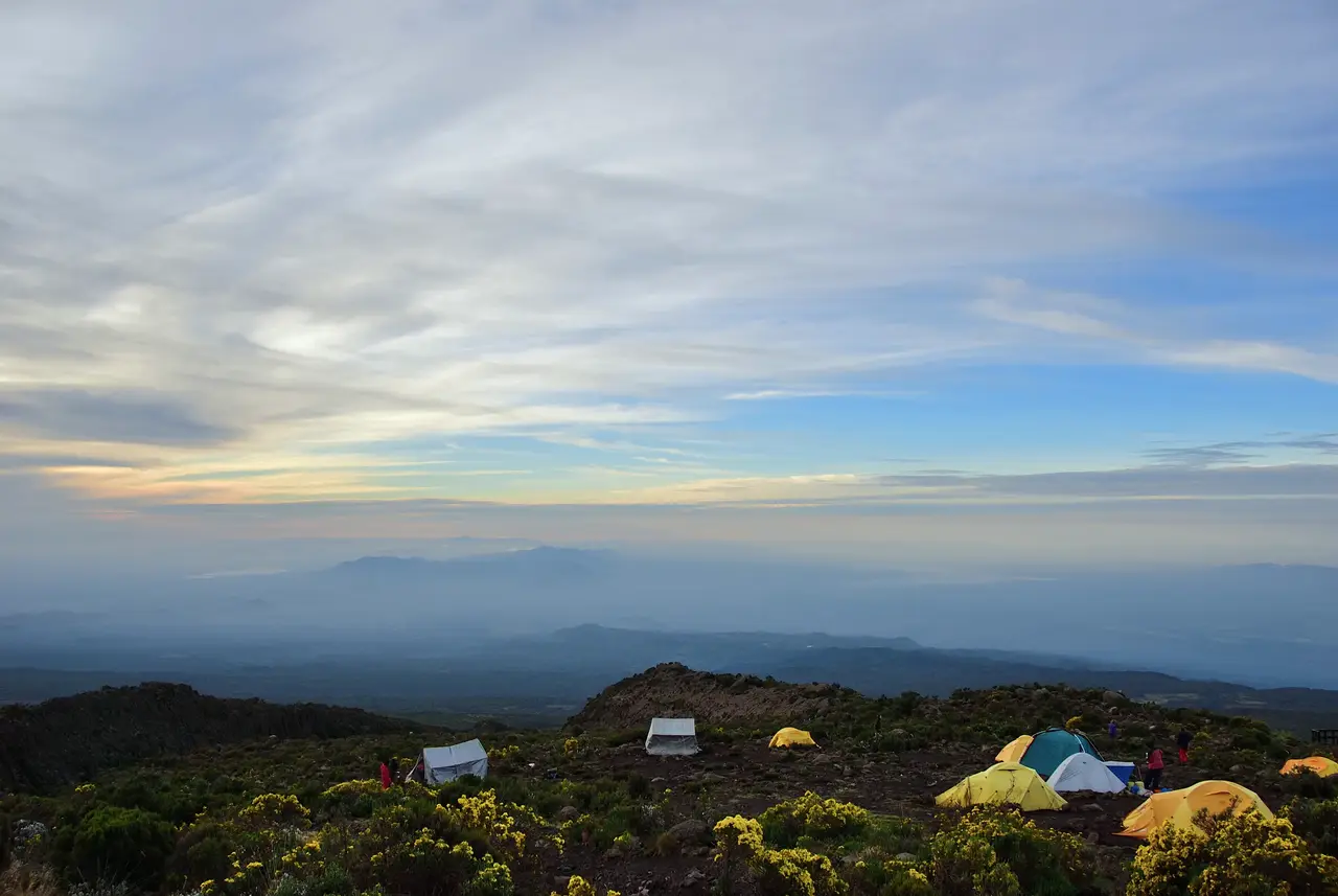 Travel scene representing Mount Kilimanjaro in Tanzania